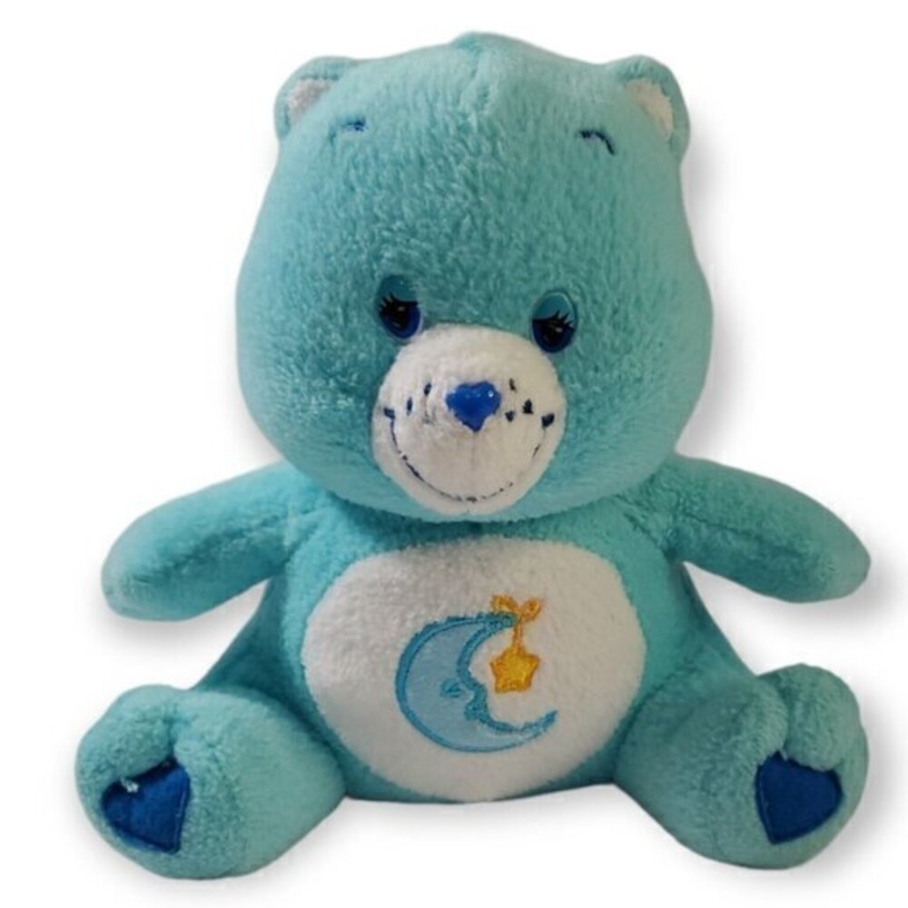 2003 Nanco‎ Retro Care Bear BEDTIME BEAR Teddy Plush Sitting Stuffed Animal Toy